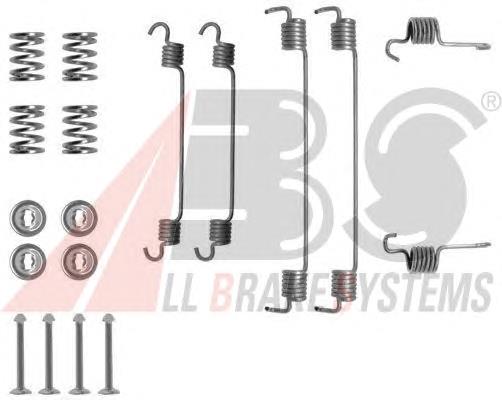 0784Q ABS kit de montaje, zapatas de freno traseras