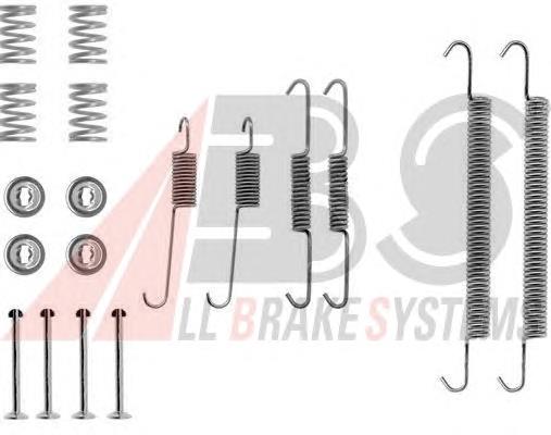 0757Q ABS kit de montaje, zapatas de freno traseras