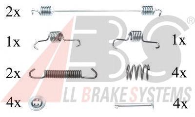 0819Q ABS kit de montaje, zapatas de freno traseras