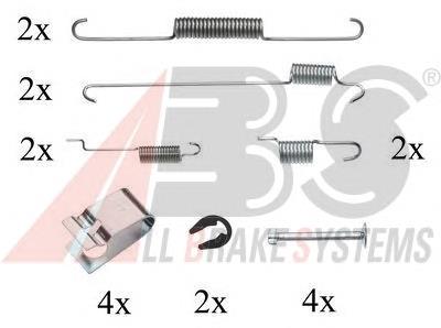 0815Q ABS kit de montaje, zapatas de freno traseras