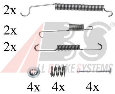 0830Q ABS kit de montaje, zapatas de freno traseras