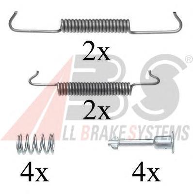 0793Q ABS kit de montaje, zapatas de freno traseras