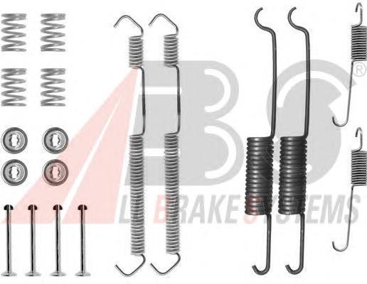 0691Q ABS kit de montaje, zapatas de freno traseras