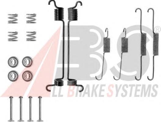 0741Q ABS kit de montaje, zapatas de freno traseras