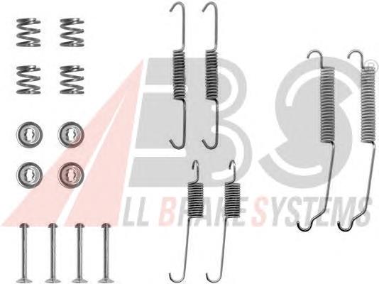 0701Q ABS kit de montaje, zapatas de freno traseras