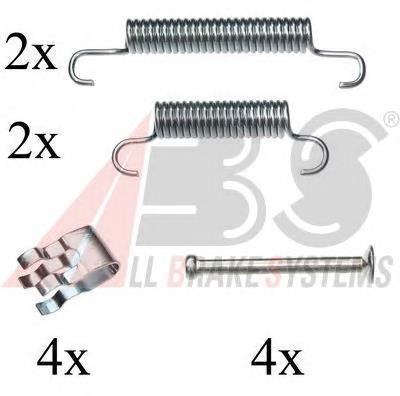 Juego de reparación de frenos traseros BBK6278 Borg&beck