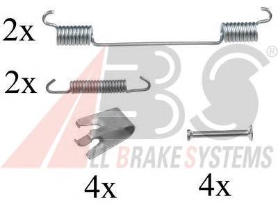 0836Q ABS kit de montaje, zapatas de freno traseras