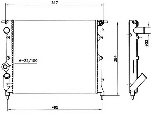 Comprar 58786 NRF Radiador de auto