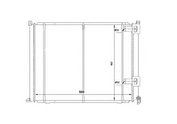 58898 NRF radiador refrigeración del motor