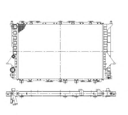 Radiador refrigeración del motor 58868 NRF