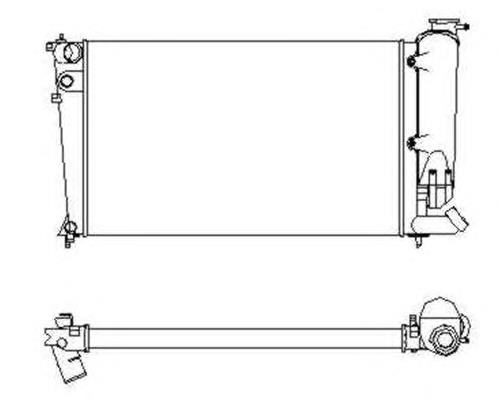 Radiador refrigeración del motor 58922 NRF