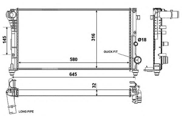58376 NRF Refrigeración del motor