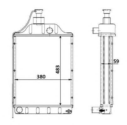 58408 NRF Refrigeración del motor