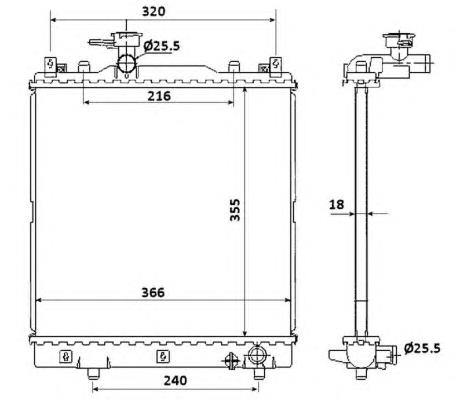 Comprar 58353 NRF Radiador de auto
