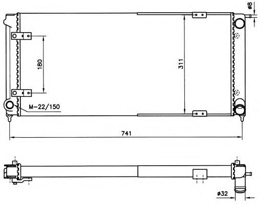 Radiador 58712 NRF