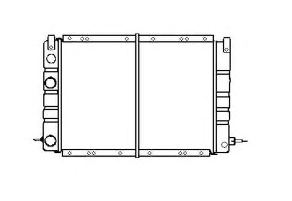 Radiador refrigeración del motor 58695 NRF