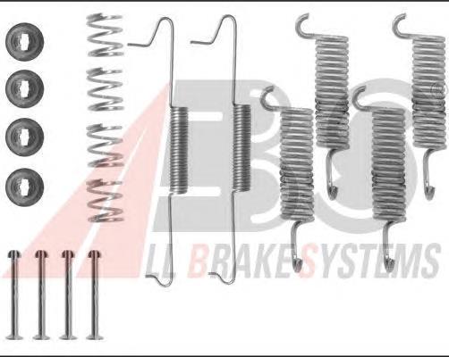 Kit de montaje de zapatas de freno traseras 251609309 VAG