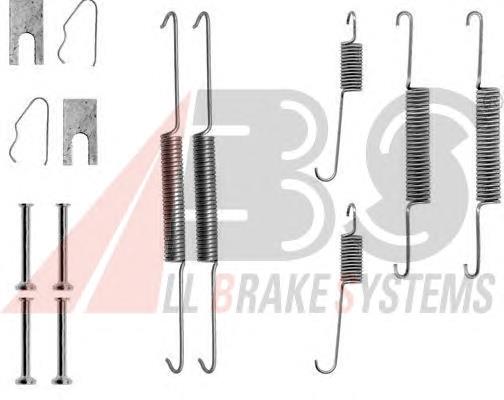 0645Q ABS kit de montaje, zapatas de freno traseras