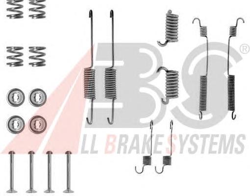 0599Q ABS kit de montaje, zapatas de freno traseras