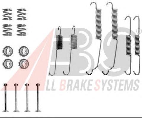 0618Q ABS kit de montaje, zapatas de freno traseras