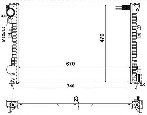 Radiador 58958 NRF