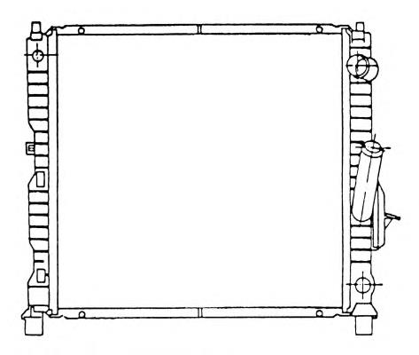 Radiador refrigeración del motor 58942 NRF