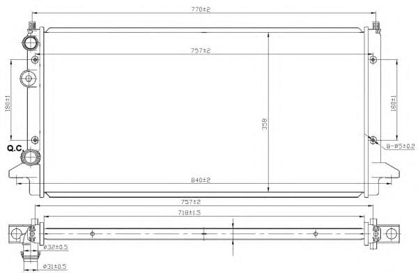 Comprar 58950 NRF Radiador de auto