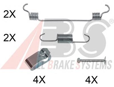 0019Q ABS juego de reparación, frenos traseros