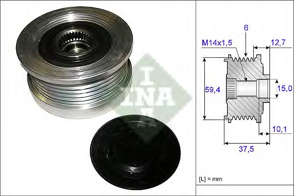 Comprar 535011010 INA Rueda libre del alternador
