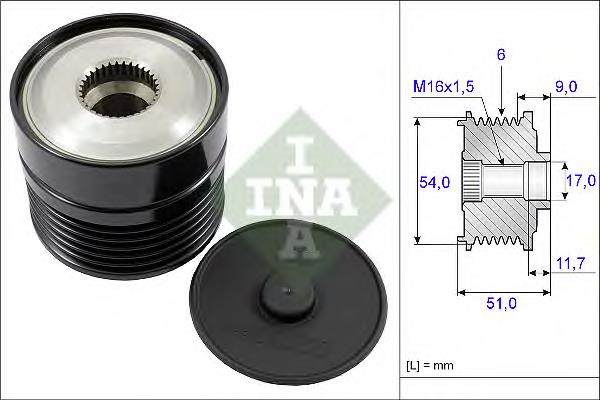 Comprar 535019210 INA Rueda libre del alternador