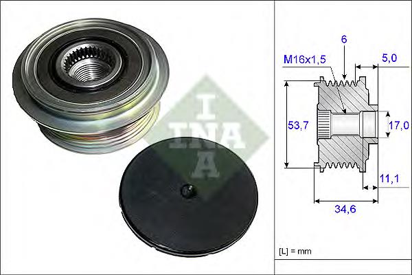 Comprar 535012510 INA Rueda libre del alternador