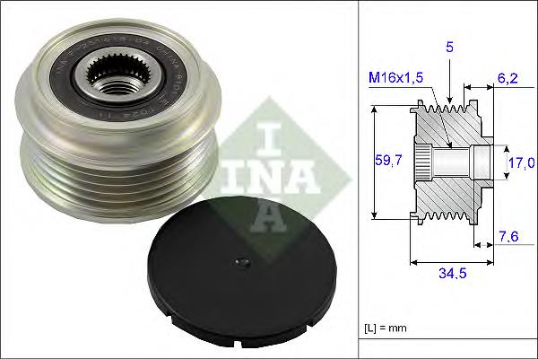 Comprar 535003410 INA Rueda libre del alternador