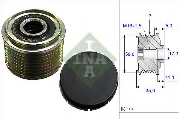 Polea rueda libre INA 535015910 precio, desde 90,87 EUR