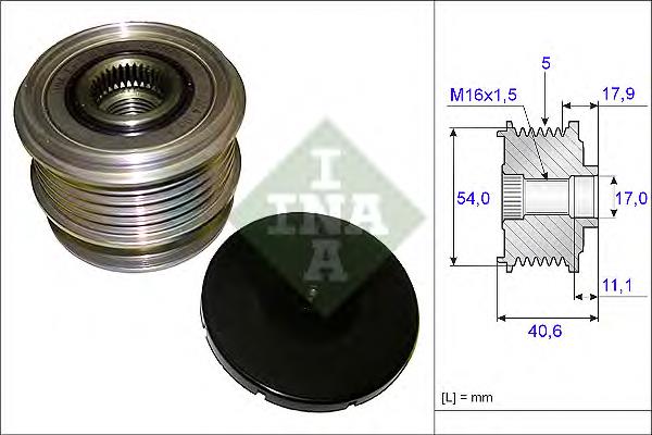 Polea alternador 535012110 INA