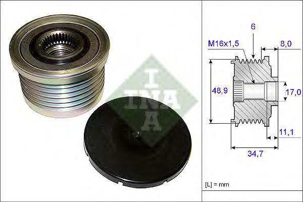 Polea rueda libre INA 535008810 precio, desde 85,24 EUR