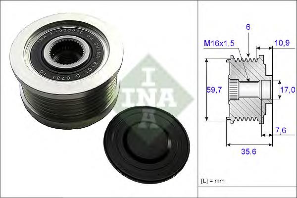 Comprar 535004610 INA Rueda libre del alternador