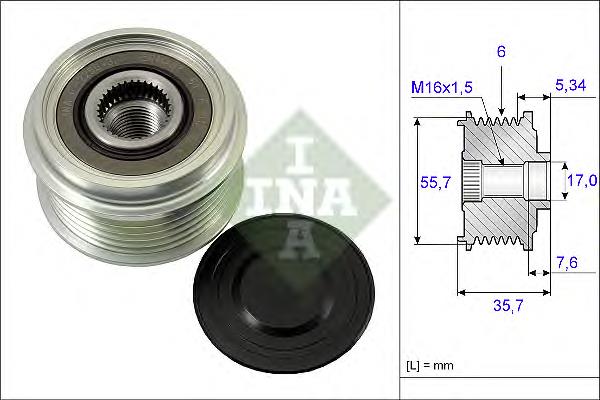Polea rueda libre INA 535007710 precio, desde 35,62 EUR