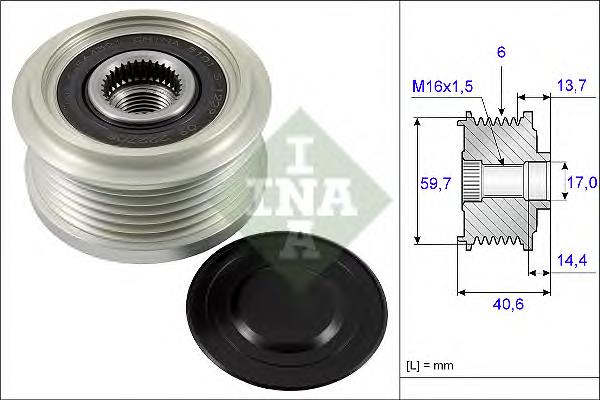 Polea rueda libre INA 535022810 precio, desde 73,14 EUR