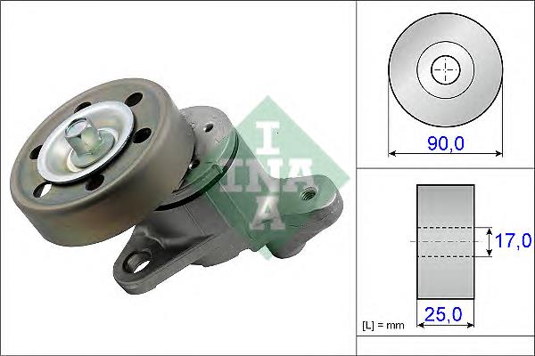 Tensor de la correa trapecial poli v INA 534043710