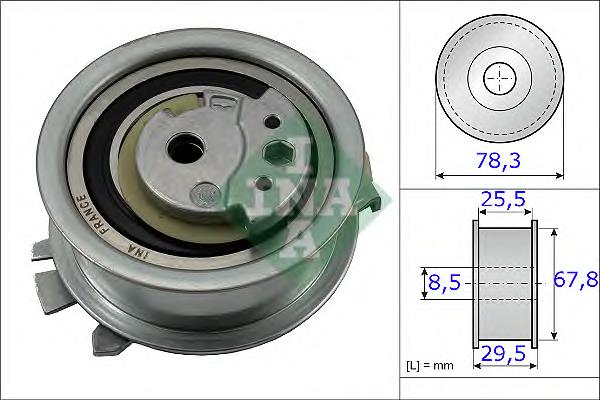 Rodillo tensor cadena INA 531082510