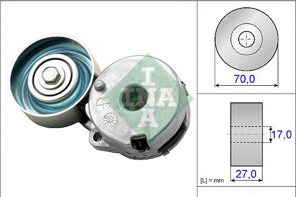Tensor de correa poli V 534044210 INA