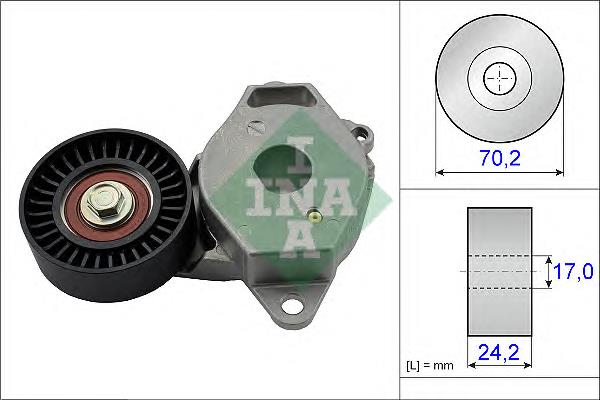 Tensor de la correa trapecial poli v INA 534040910