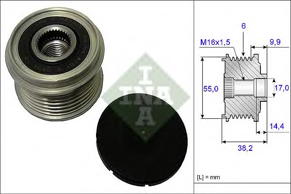 Comprar 535021610 INA Rueda libre del alternador