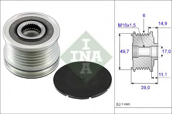 Polea rueda libre INA 535005010 precio, desde 35,58 EUR