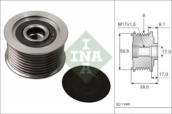 Comprar 535004910 INA Rueda libre del alternador