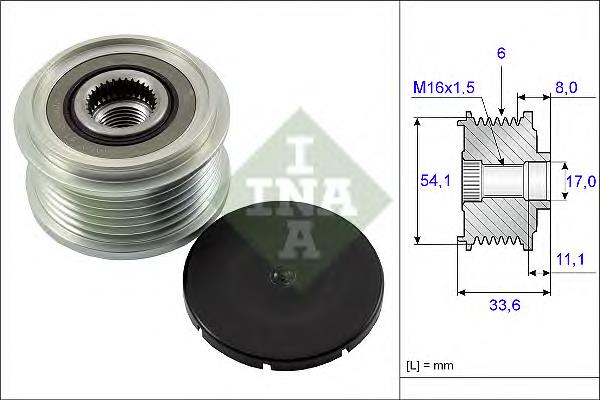 535005910 INA Rueda libre alternador 