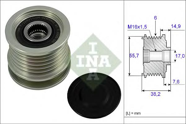 Polea alternador 535001310 INA