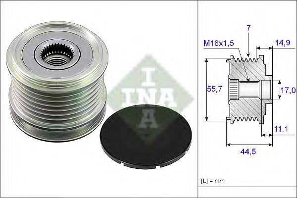 Polea alternador 535004210 INA