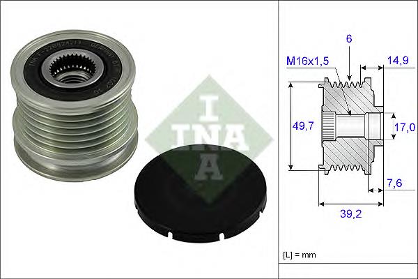Polea rueda libre INA 535001510 precio, desde 36,02 EUR
