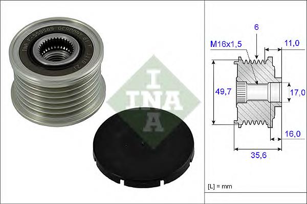 Comprar 535001610 INA Rueda libre del alternador